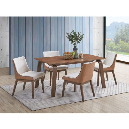 ACME Furniture Ginny 5pc dining set w/Boucle side chairs