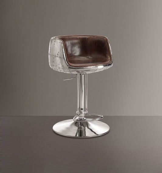 ACME furniture brancaster stool - Bar stool leather