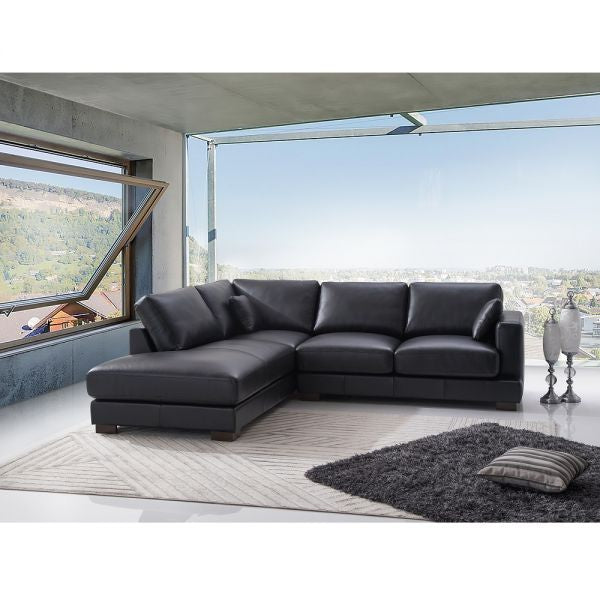 Acme Furniture Geralyn Sectional Black Leather