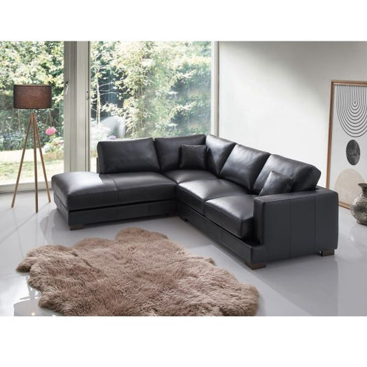 Acme Furniture Geralyn Sectional Black Leather