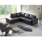 Acme Furniture Geralyn Sectional Black Leather