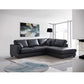 Acme Furniture Geralyn Sectional Black Leather