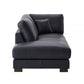 Acme Furniture Geralyn Sectional Black Leather