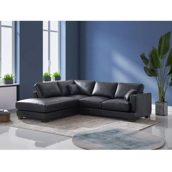 Acme Furniture Geralyn Sectional Black Leather