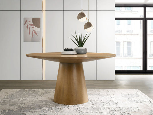 Jasper 59" Contemporary Round Dining Table - Round wood dining table 59”