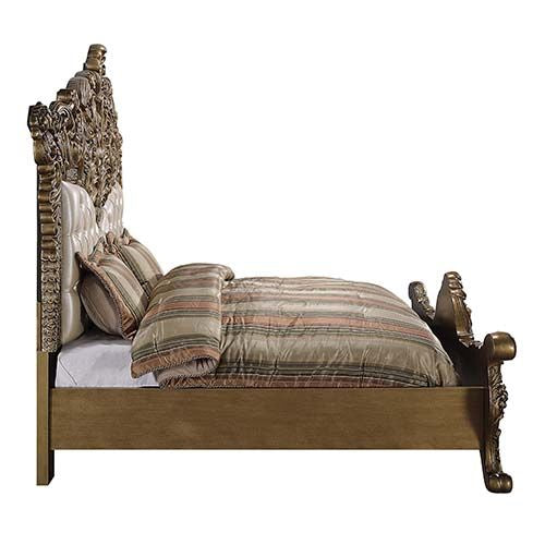 Acme Furniture Constantine King Bed in Brown & Gold